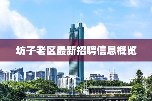 坊子老区最新招聘信息概览