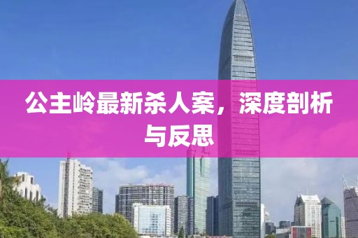 公主岭最新杀人案，深度剖析与反思
