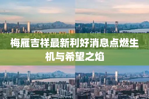 梅雁吉祥最新利好消息点燃生机与希望之焰