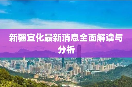 新疆宜化最新消息全面解读与分析