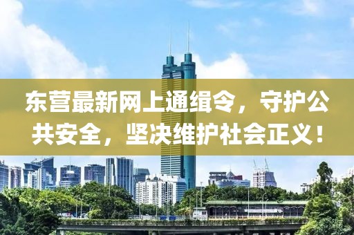 东营最新网上通缉令，守护公共安全，坚决维护社会正义！