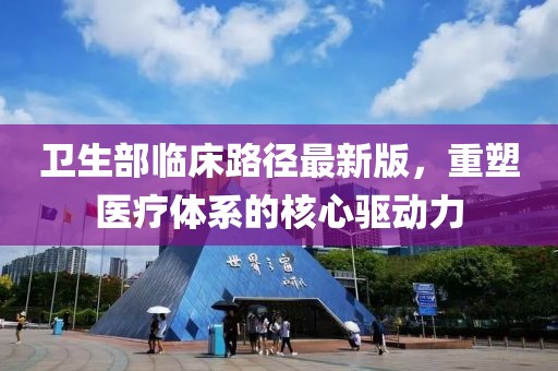 卫生部临床路径最新版，重塑医疗体系的核心驱动力