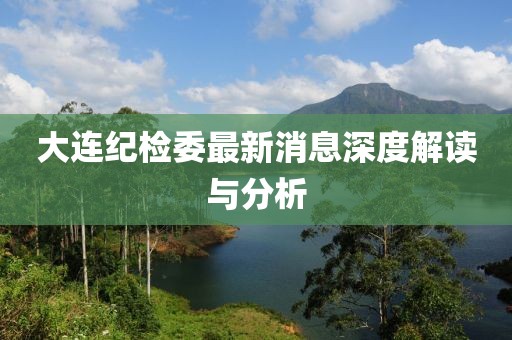 大连纪检委最新消息深度解读与分析