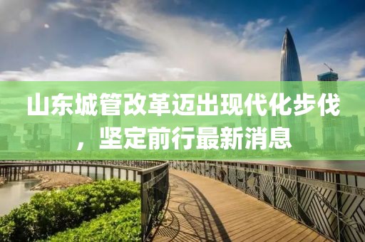 山东城管改革迈出现代化步伐，坚定前行最新消息
