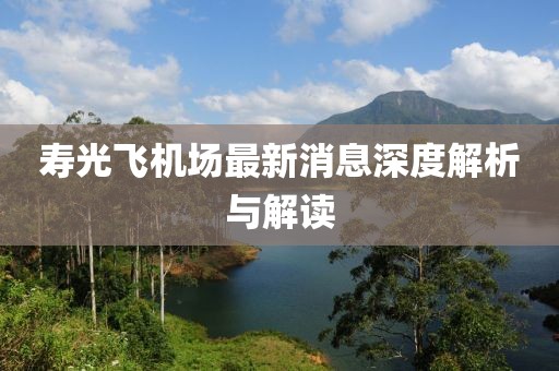 寿光飞机场最新消息深度解析与解读