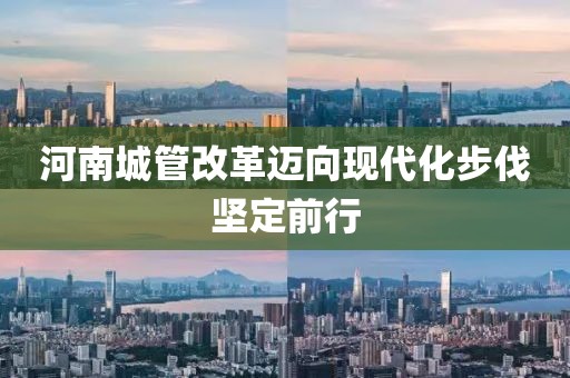 河南城管改革迈向现代化步伐坚定前行