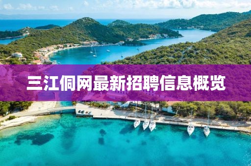 三江侗网最新招聘信息概览