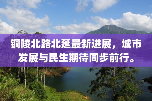 铜陵北路北延最新进展，城市发展与民生期待同步前行。