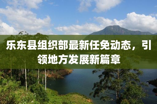 乐东县组织部最新任免动态，引领地方发展新篇章