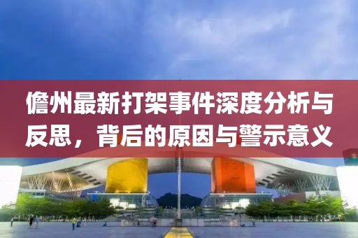儋州最新打架事件深度分析与反思，背后的原因与警示意义