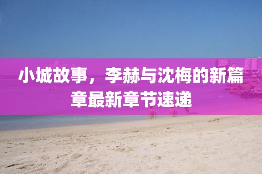 小城故事，李赫与沈梅的新篇章最新章节速递