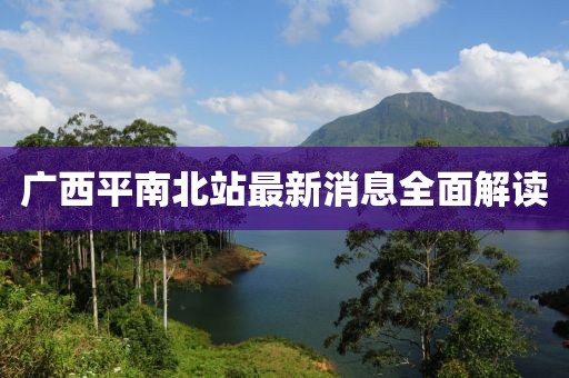 广西平南北站最新消息全面解读