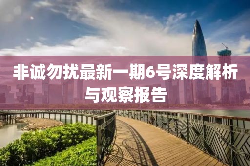 非诚勿扰最新一期6号深度解析与观察报告