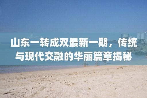 山东一转成双最新一期，传统与现代交融的华丽篇章揭秘