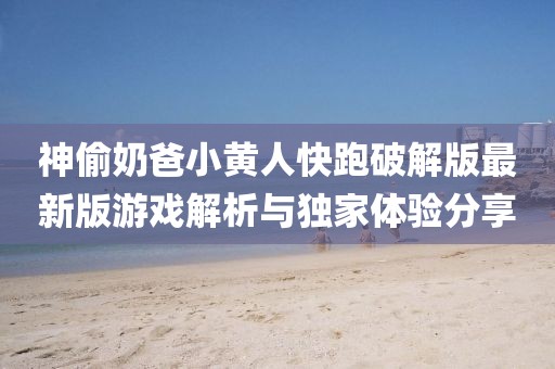 神偷奶爸小黄人快跑破解版最新版游戏解析与独家体验分享