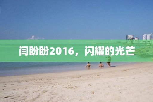 闫盼盼2016，闪耀的光芒