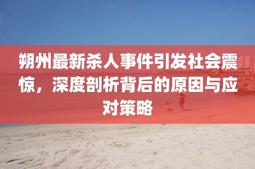 朔州最新杀人事件引发社会震惊，深度剖析背后的原因与应对策略