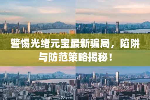 警惕光绪元宝最新骗局，陷阱与防范策略揭秘！