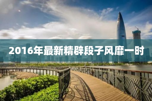 2016年最新精辟段子风靡一时