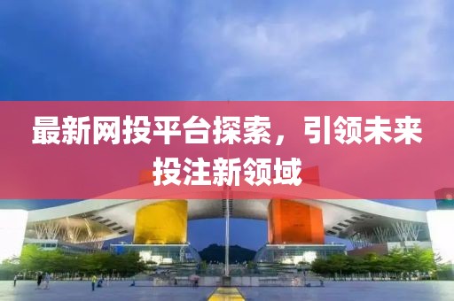 最新网投平台探索，引领未来投注新领域