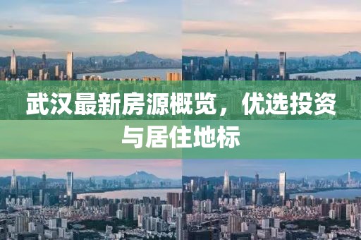武汉最新房源概览，优选投资与居住地标