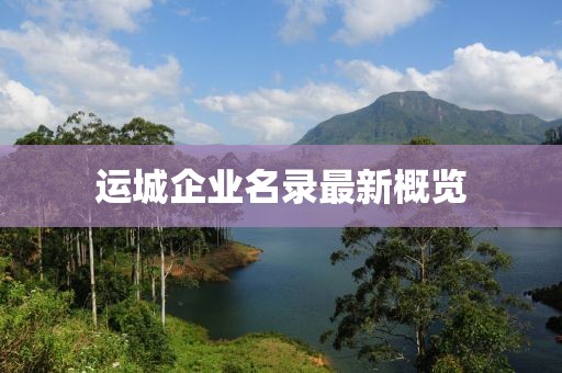 运城企业名录最新概览