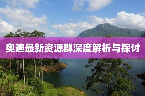 奥迪最新资源群深度解析与探讨