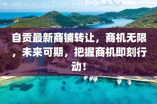 自贡最新商铺转让，商机无限，未来可期，把握商机即刻行动！