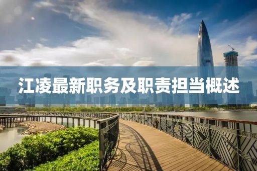 江凌最新职务及职责担当概述