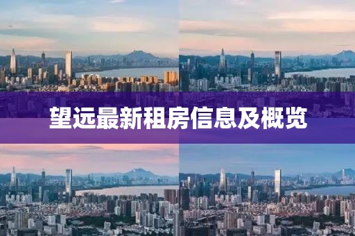望远最新租房信息及概览