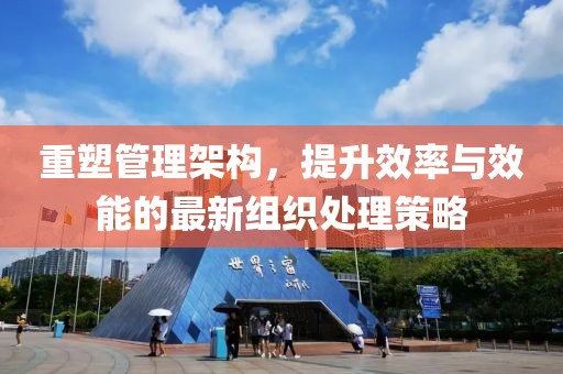 重塑管理架构，提升效率与效能的最新组织处理策略