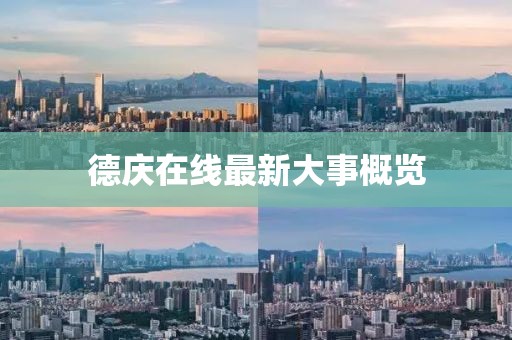 德庆在线最新大事概览