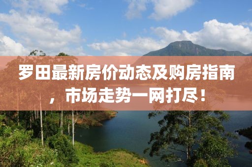 罗田最新房价动态及购房指南，市场走势一网打尽！