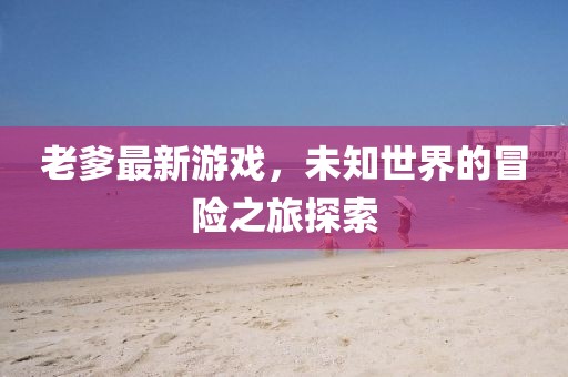 老爹最新游戏，未知世界的冒险之旅探索