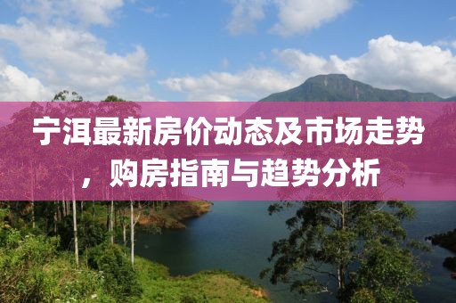 宁洱最新房价动态及市场走势，购房指南与趋势分析