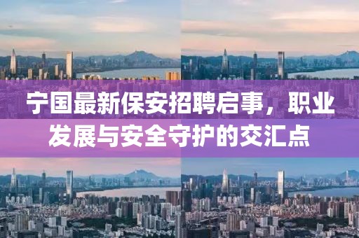宁国最新保安招聘启事，职业发展与安全守护的交汇点