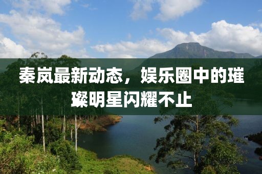秦岚最新动态，娱乐圈中的璀璨明星闪耀不止