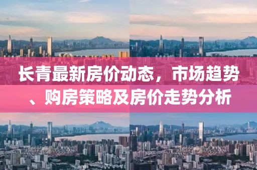长青最新房价动态，市场趋势、购房策略及房价走势分析
