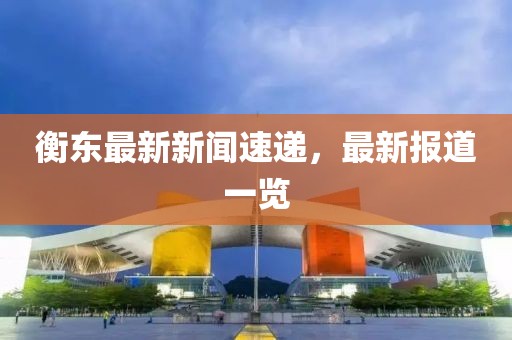 衡东最新新闻速递，最新报道一览