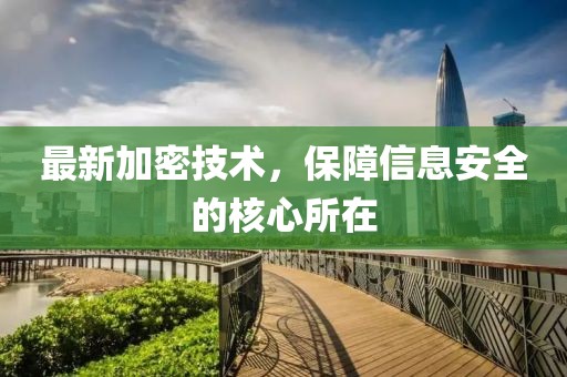 最新加密技术，保障信息安全的核心所在