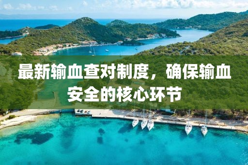最新输血查对制度，确保输血安全的核心环节