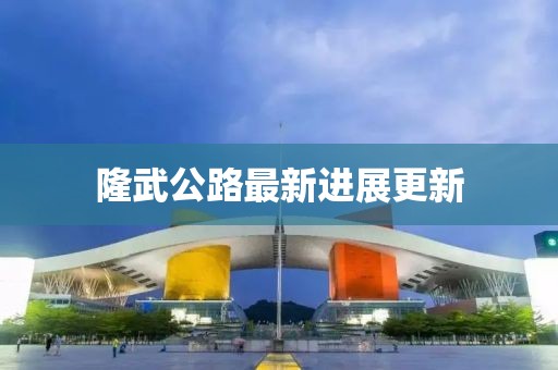 隆武公路最新进展更新