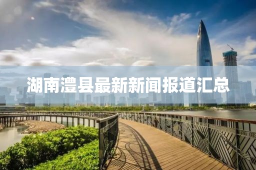 湖南澧县最新新闻报道汇总