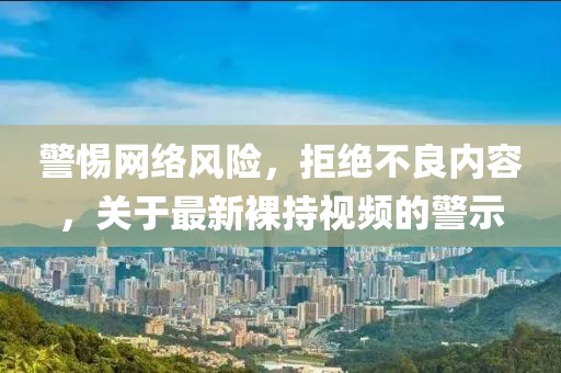 警惕网络风险，拒绝不良内容，关于最新裸持视频的警示
