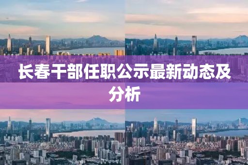 长春干部任职公示最新动态及分析