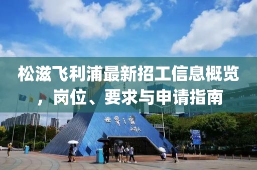 松滋飞利浦最新招工信息概览，岗位、要求与申请指南