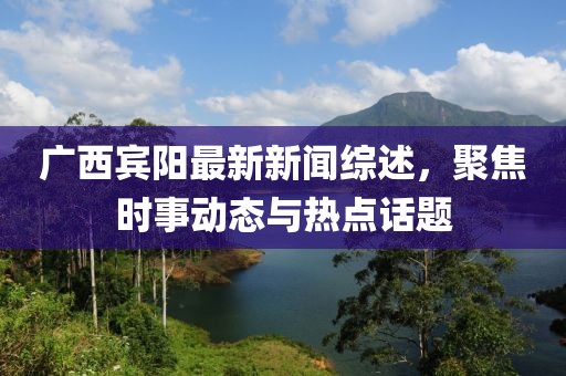 广西宾阳最新新闻综述，聚焦时事动态与热点话题