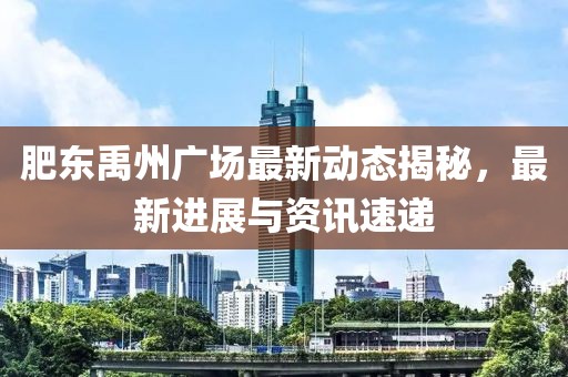 肥东禹州广场最新动态揭秘，最新进展与资讯速递