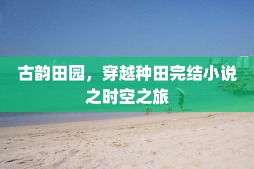 古韵田园，穿越种田完结小说之时空之旅