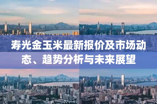 寿光金玉米最新报价及市场动态、趋势分析与未来展望